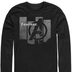 Marvel Men's Avengers Endgame Fearless Panel, Long Sleeve T-shirt